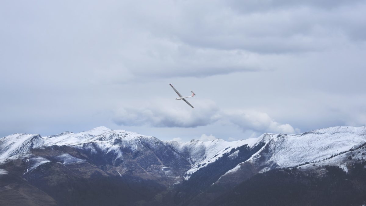 segelflug über die berge