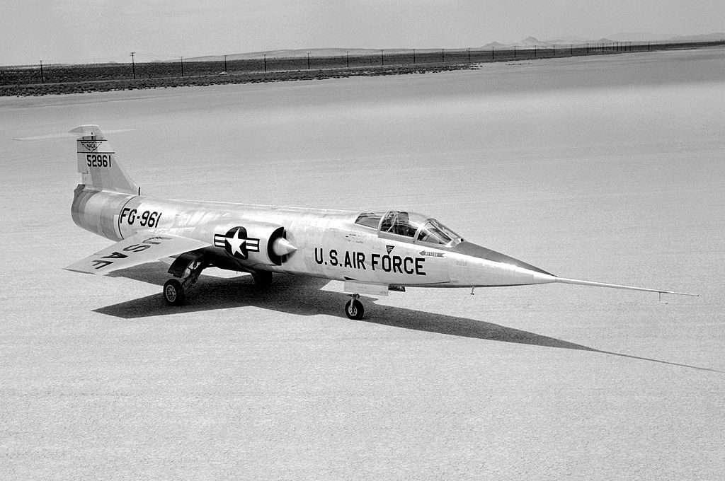 Der F-104 Starfighter während der Erprobung